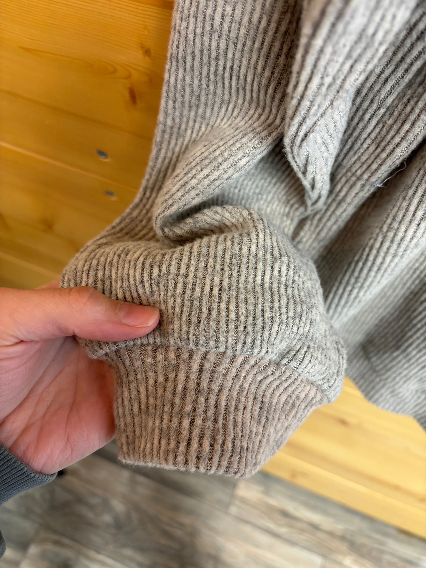Corded Pullover - Taupe