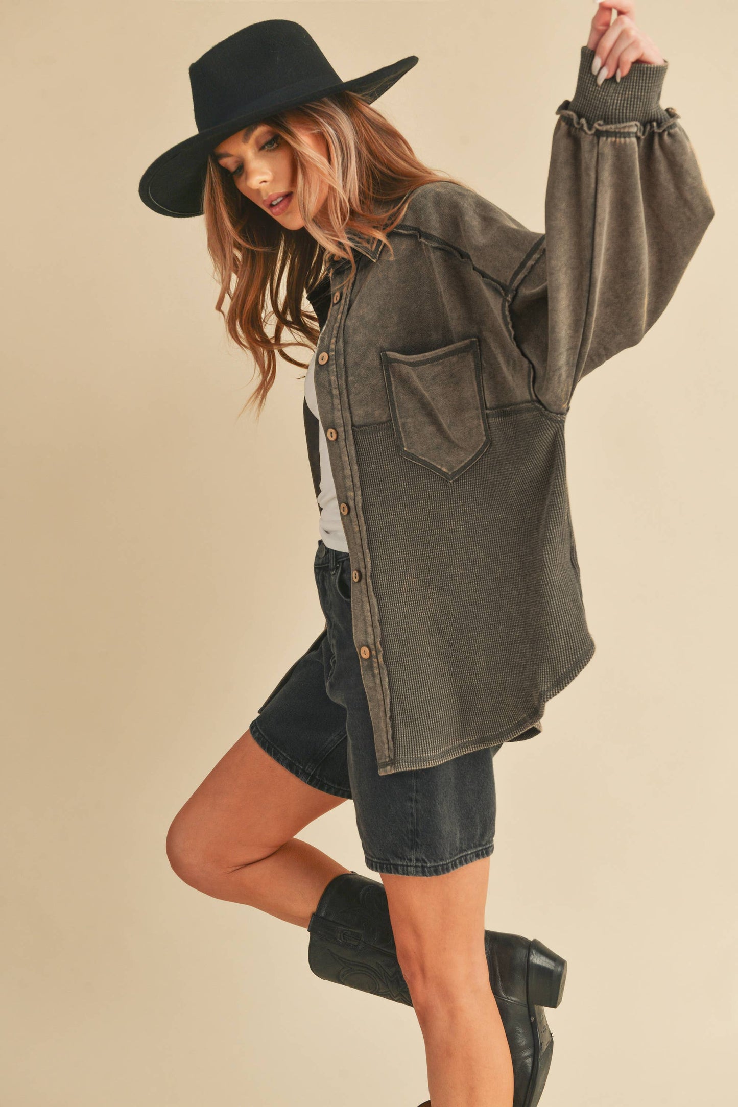 Judie Jacket - Vanilla Charcoal