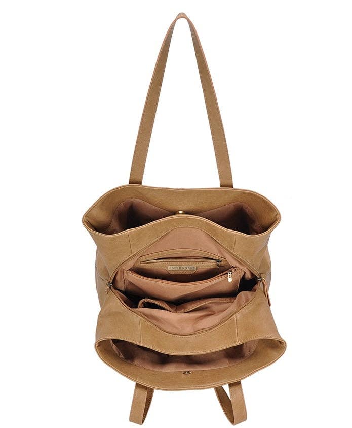 Three Compartment Tote | Black