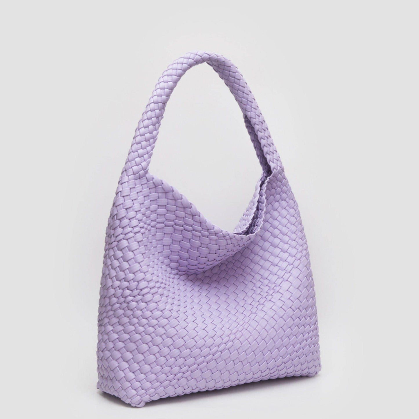 Tiara Woven Hobo Tote Bag With Pouch | Tan