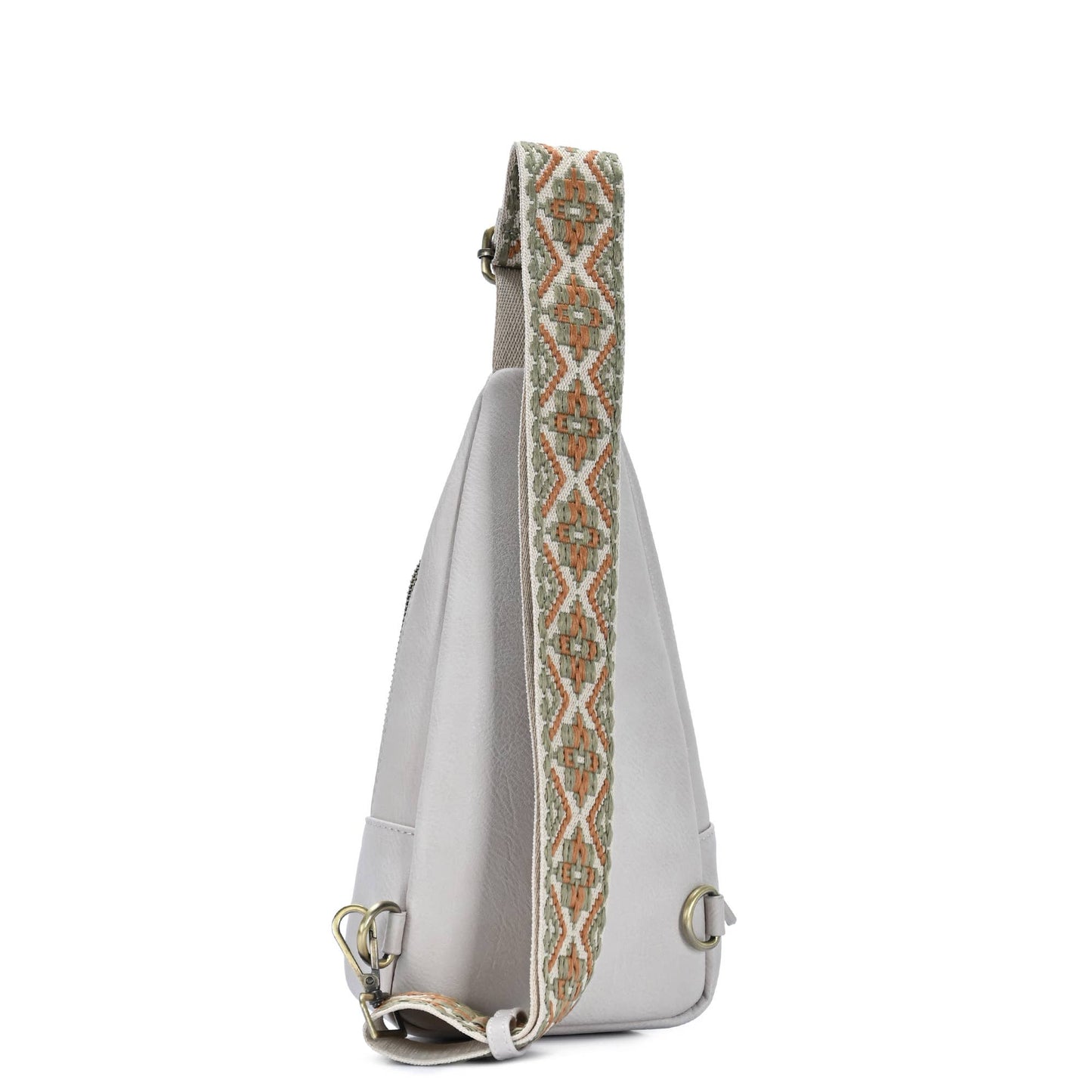 Zoey Boho Sling Bag with Guitar Strap | Green