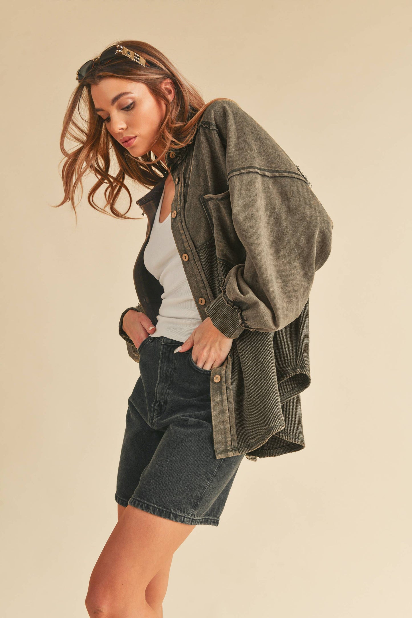 Judie Jacket - Vanilla Charcoal