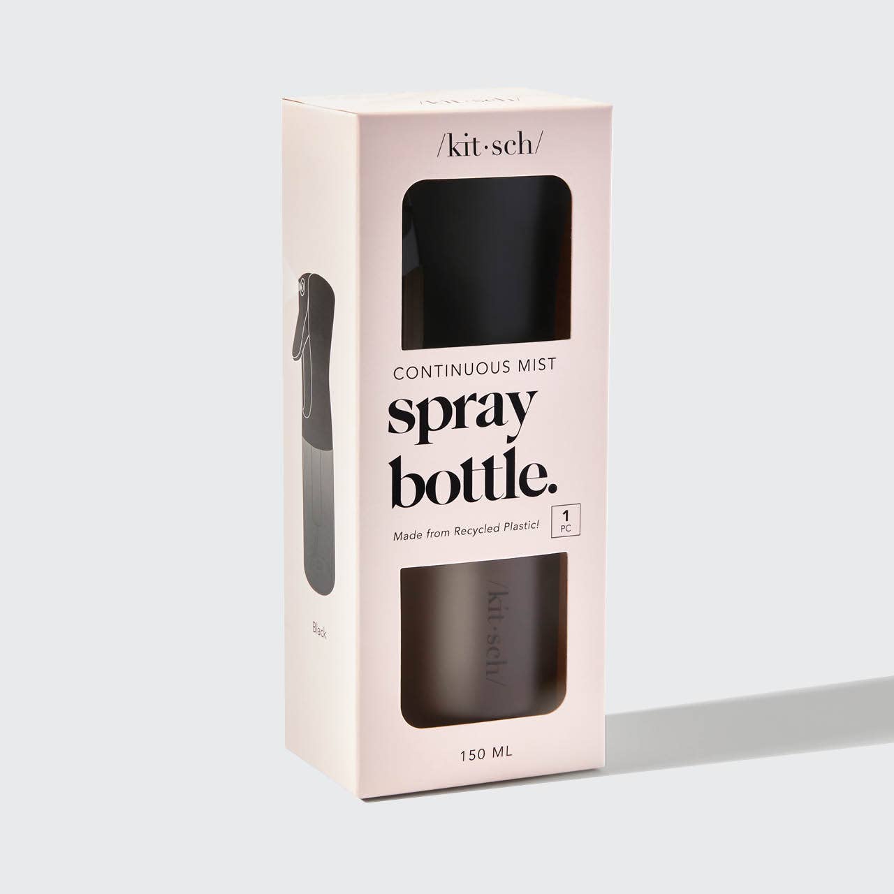 Recycled Plastic Continuous Spray Bottle | Black