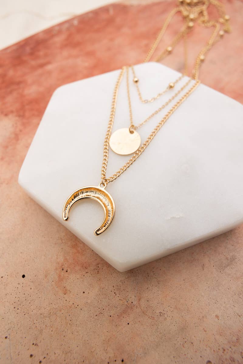 Moon Knight Layered Gold Necklace π