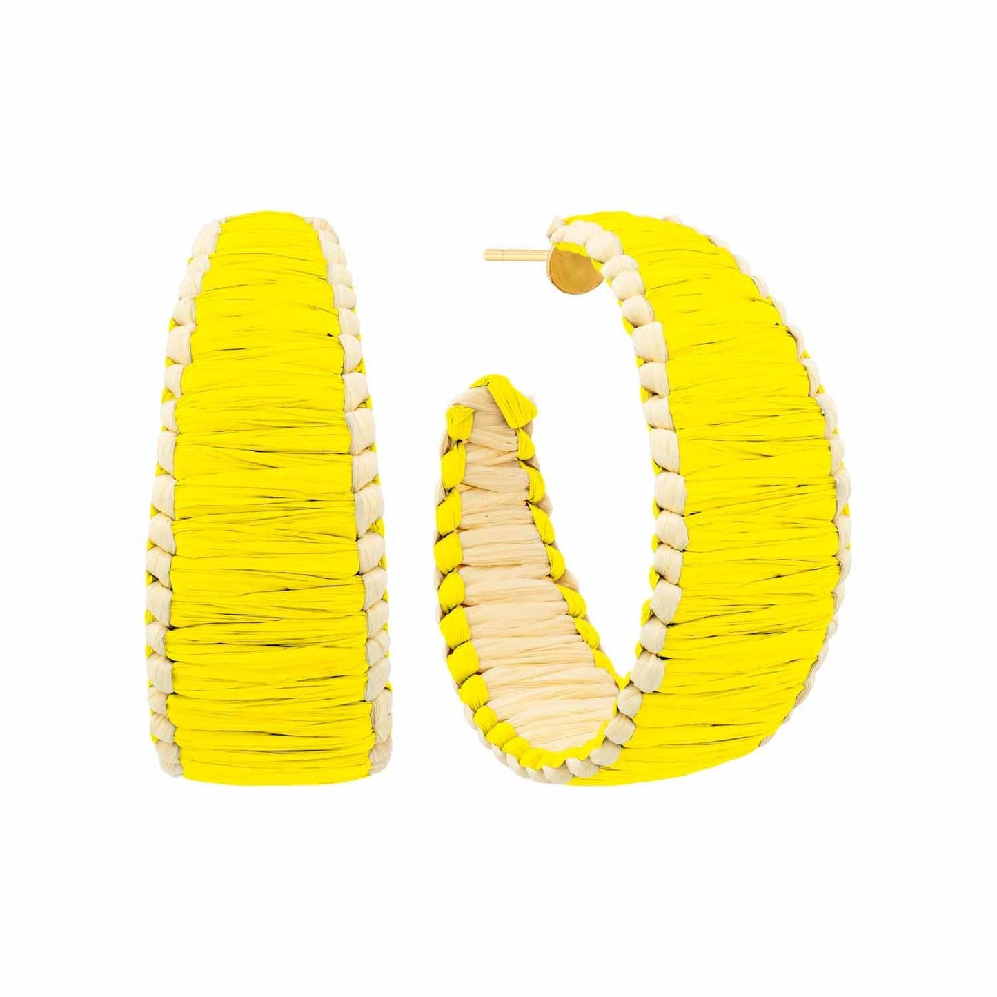 Collins Earrings: BEIGE