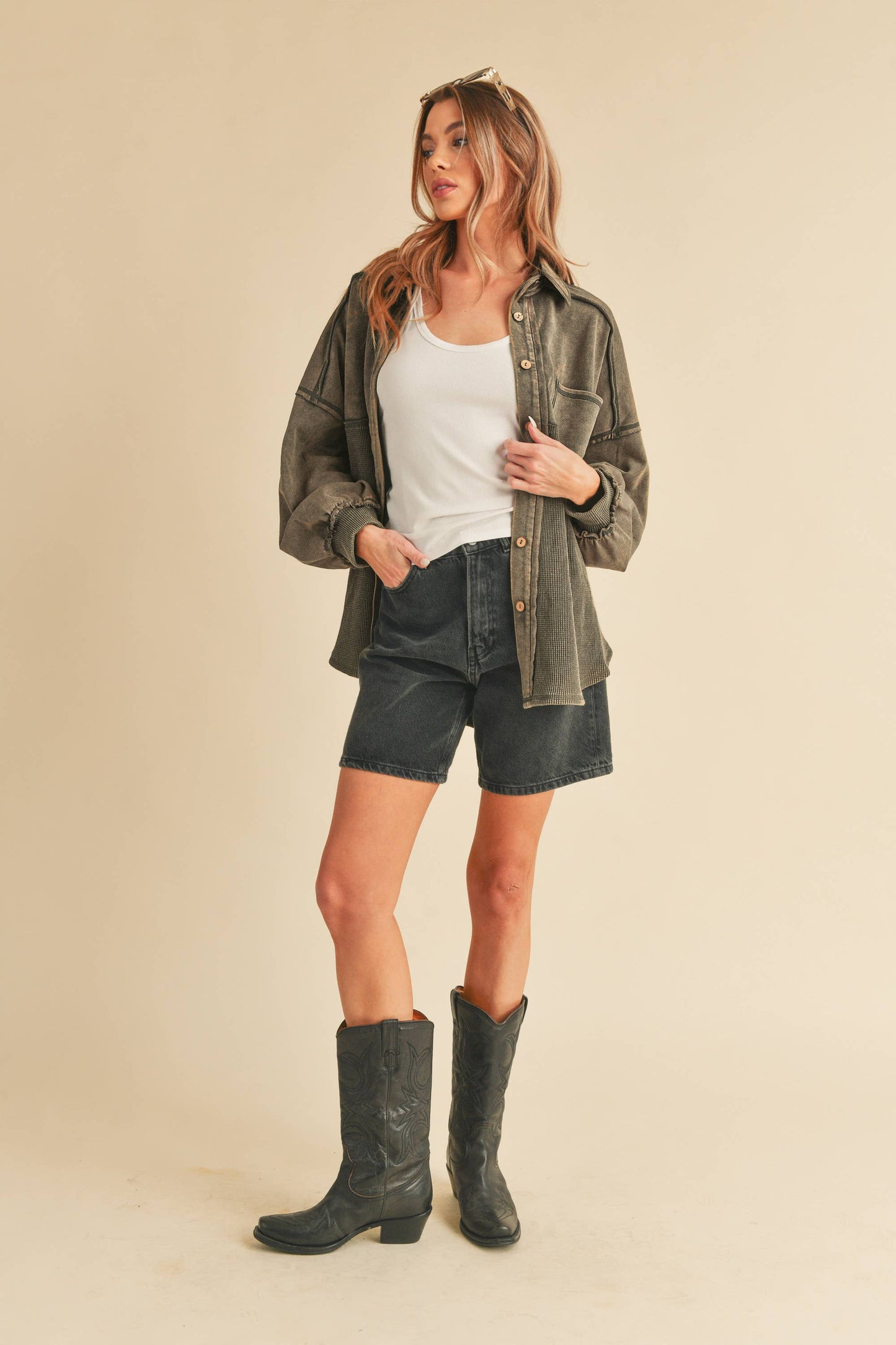 Judie Jacket - Vanilla Charcoal