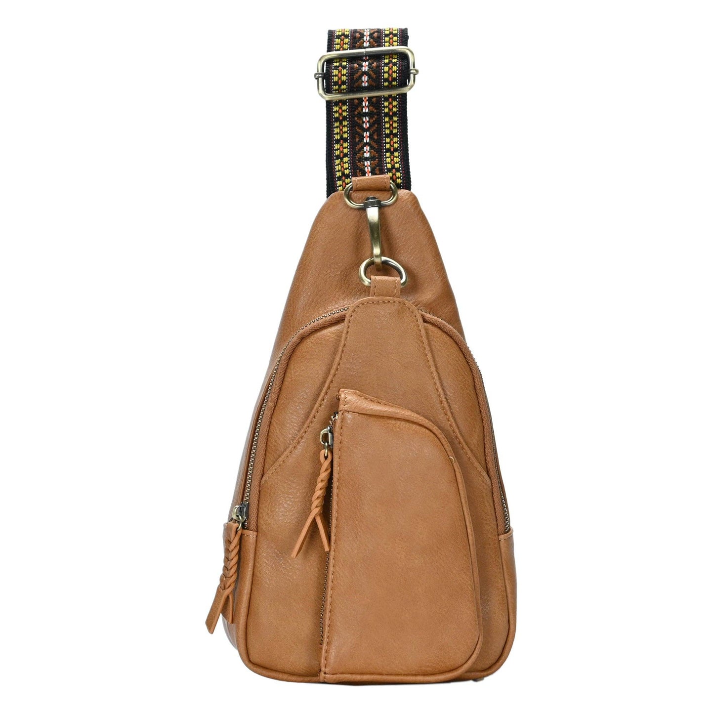 Zoey Boho Sling Bag with Guitar Strap | Green