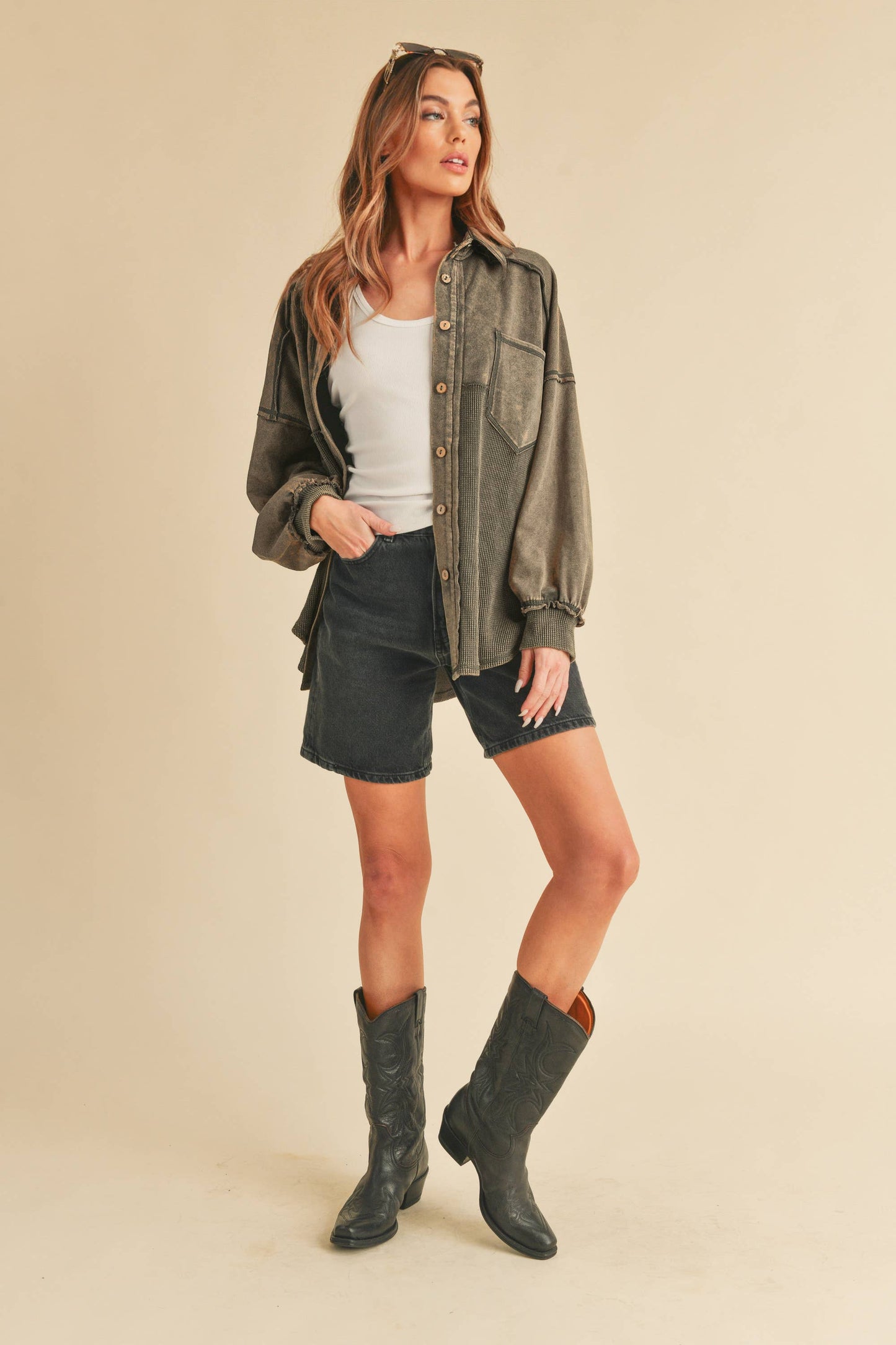 Judie Jacket - Vanilla Charcoal