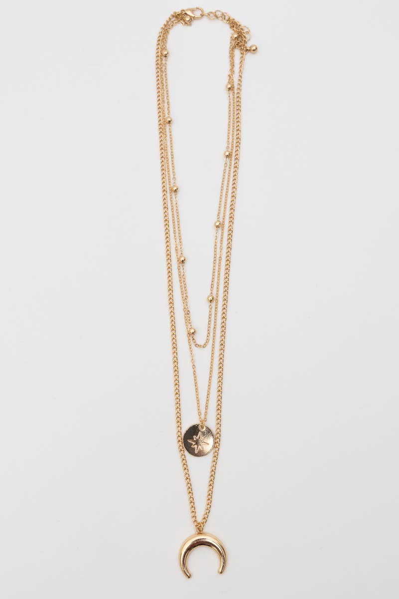 Moon Knight Layered Gold Necklace π