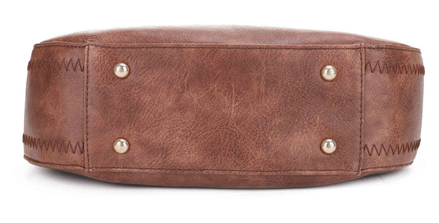 Zane Minimalistic Hobo Bag | Taupe