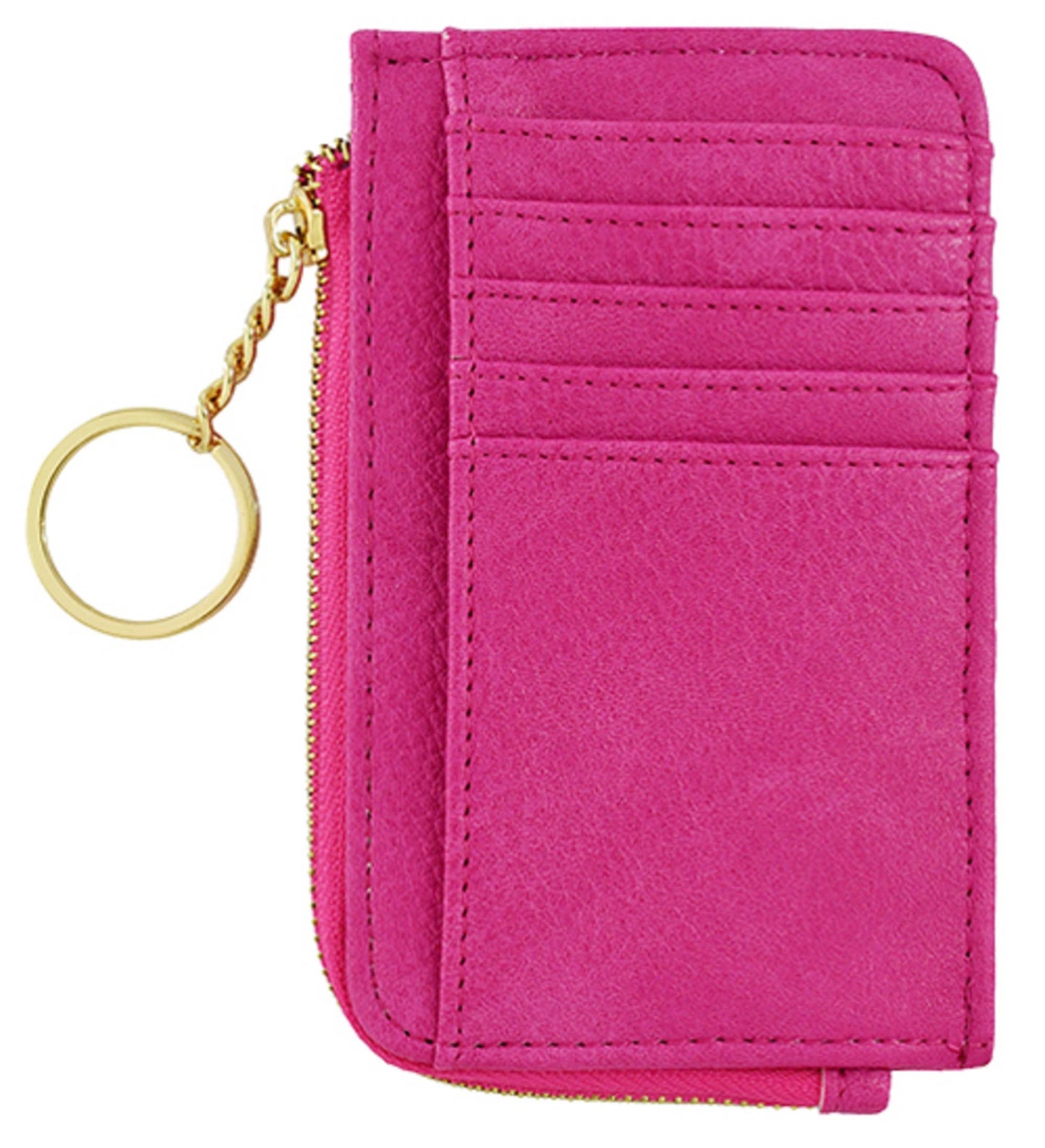 Small But Big Faux Leather Card Holder Wallet | Taupe