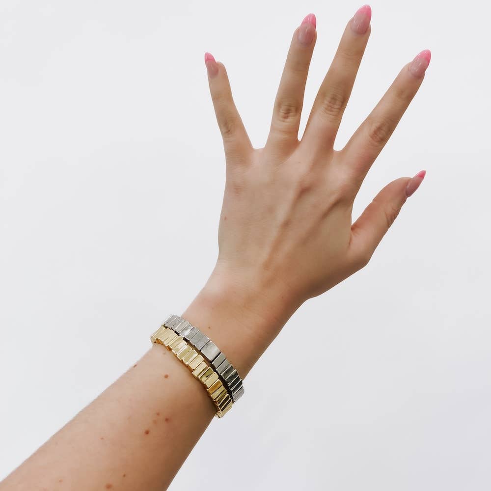 Sophia Stretch Bracelet - Silver