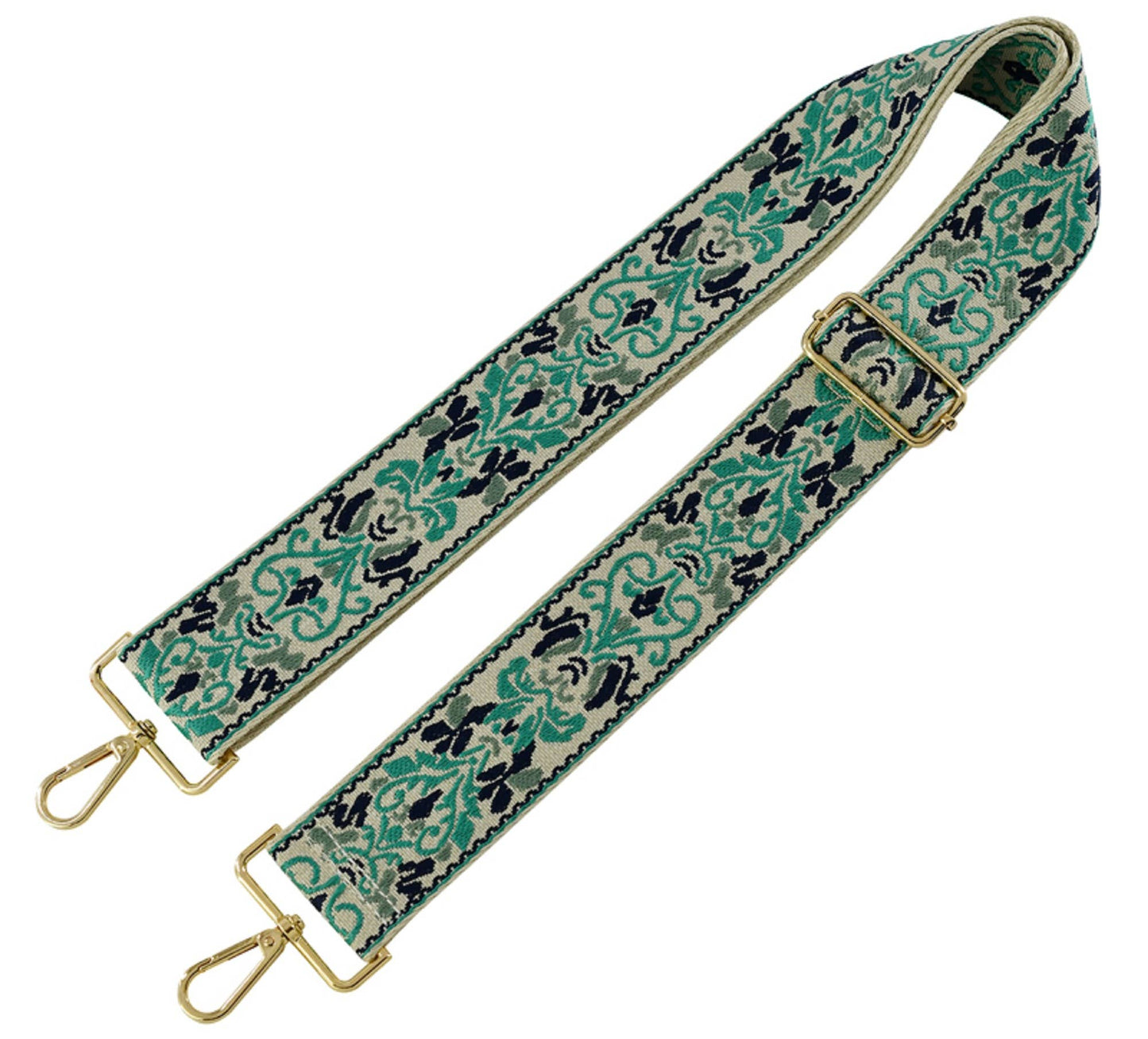 Boho Adjustable Women's Handbag Guitar Strap | Tan + Black
