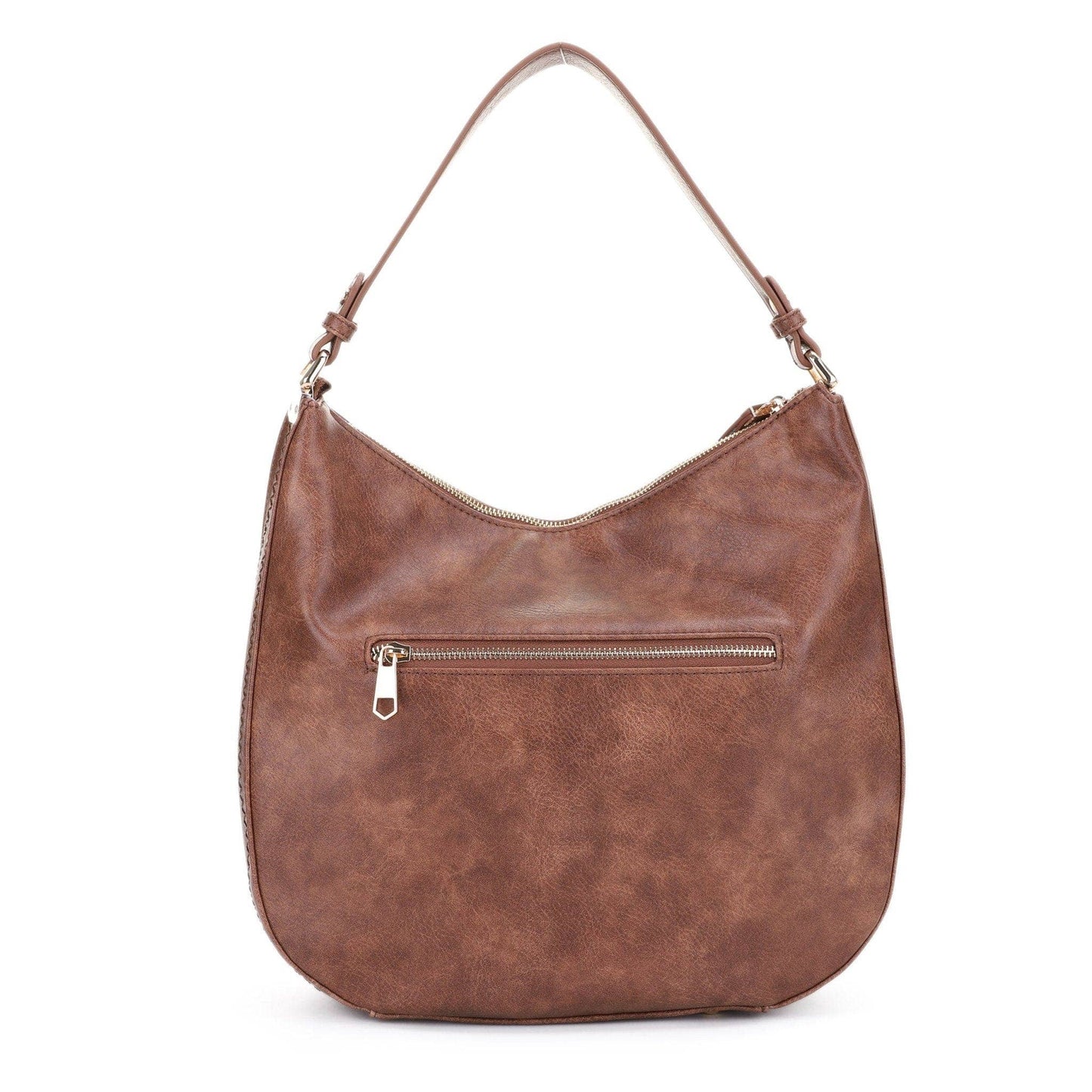 Zane Minimalistic Hobo Bag | Taupe