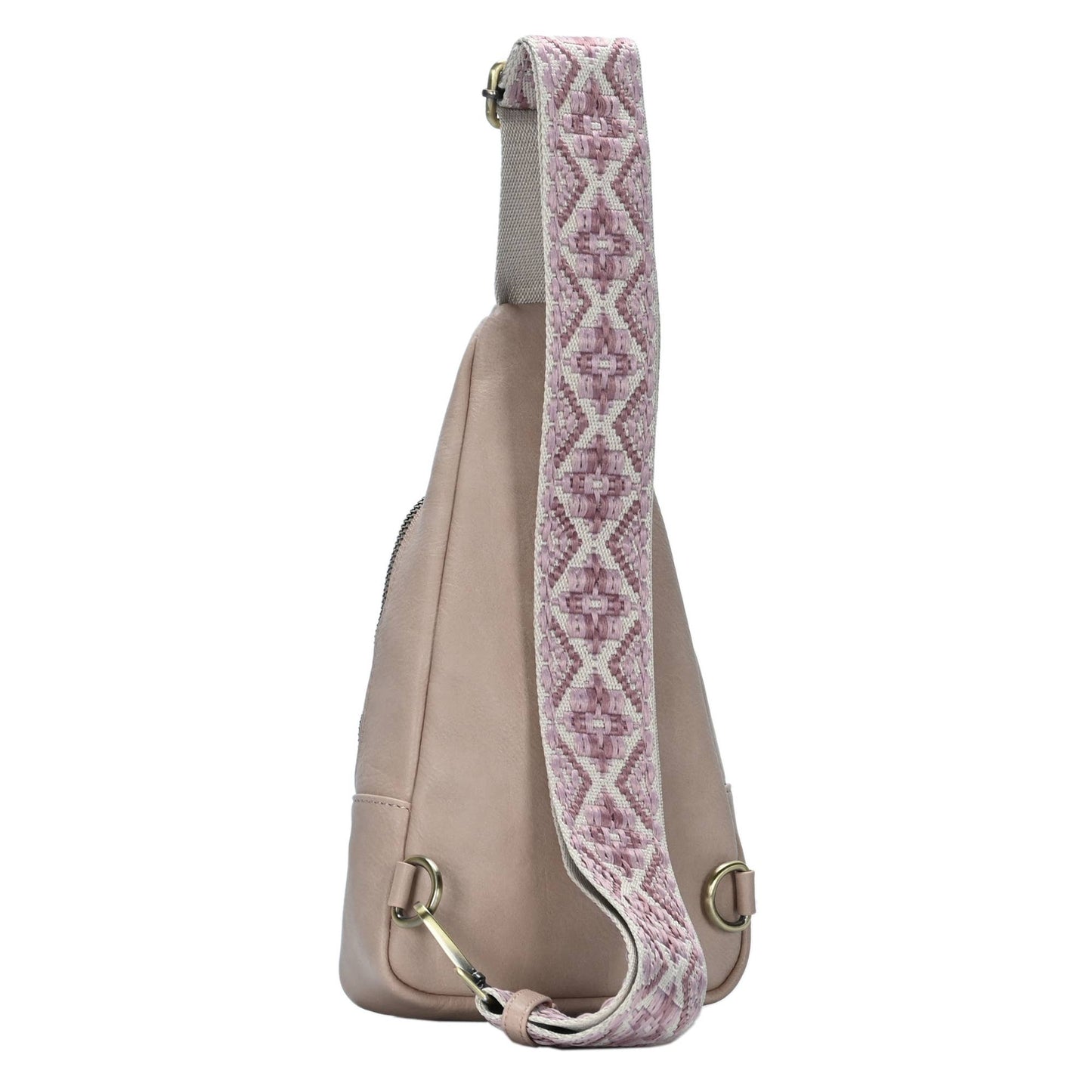 Zoey Boho Sling Bag with Guitar Strap | Green