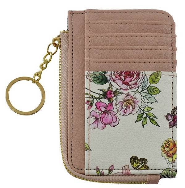 Small But Big Faux Leather Card Holder Wallet | Mauve