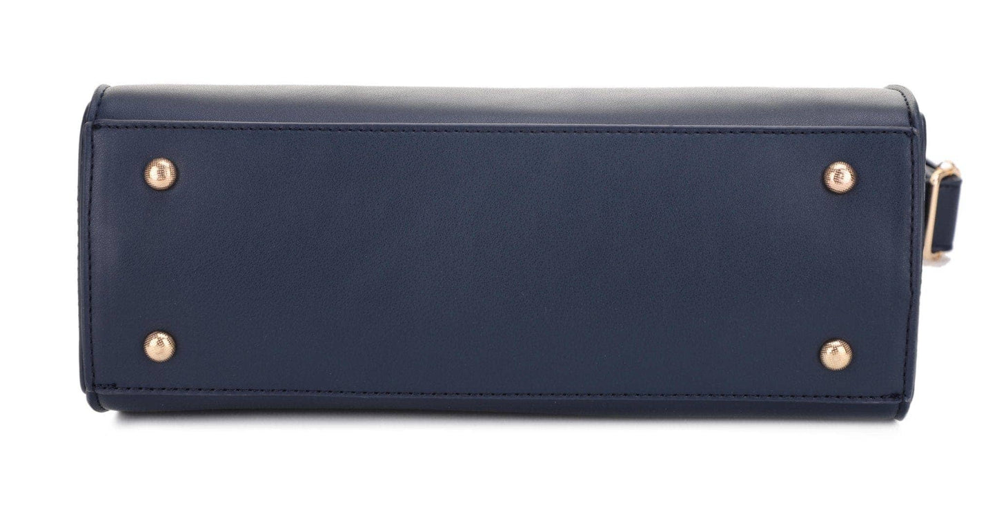 Marcia Boxy Satchel/Crossbody Bag | Black