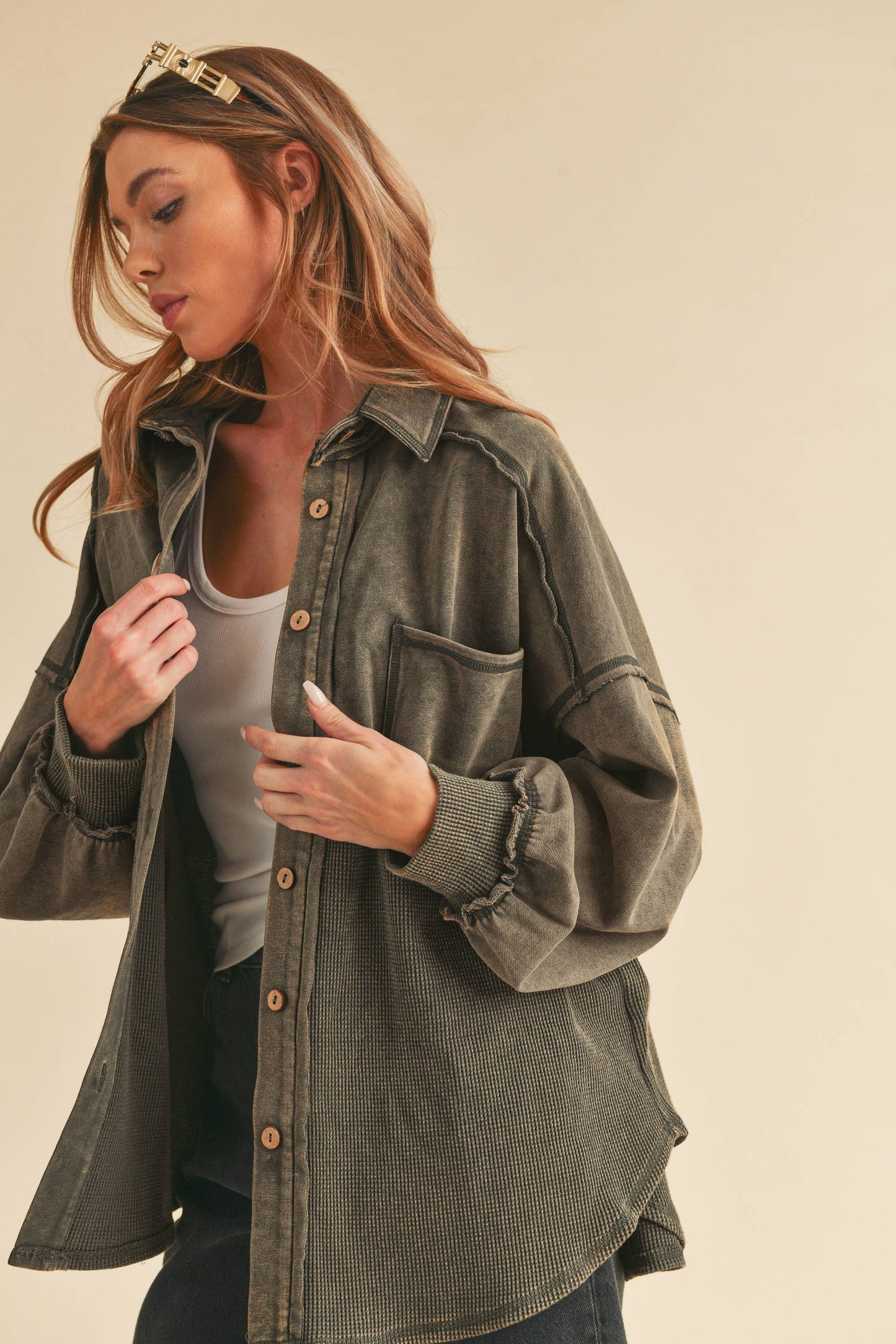 Judie Jacket - Vanilla Charcoal