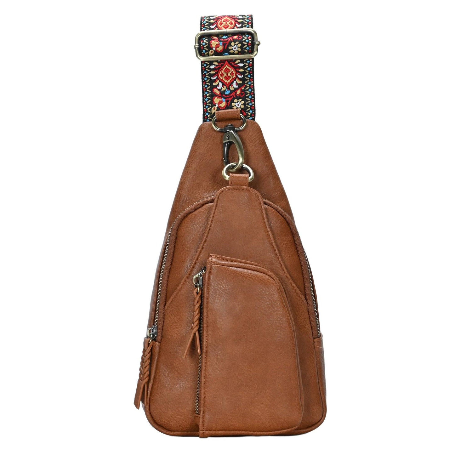 Zoey Boho Sling Bag with Guitar Strap | Green