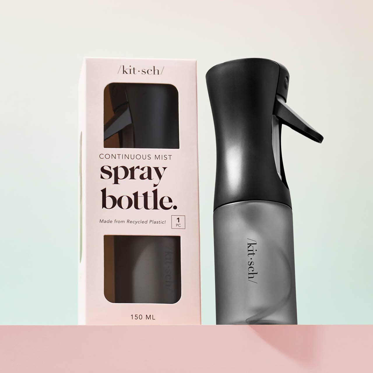 Recycled Plastic Continuous Spray Bottle | Black