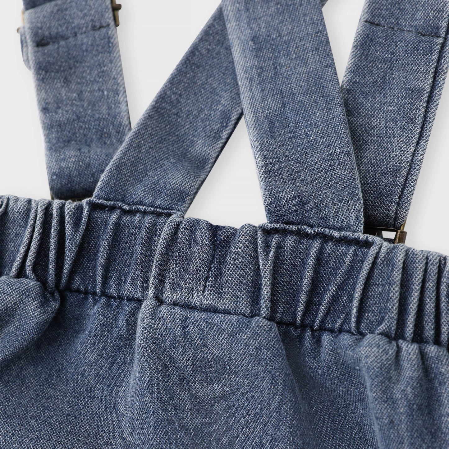 Polly Denim Overalls Set