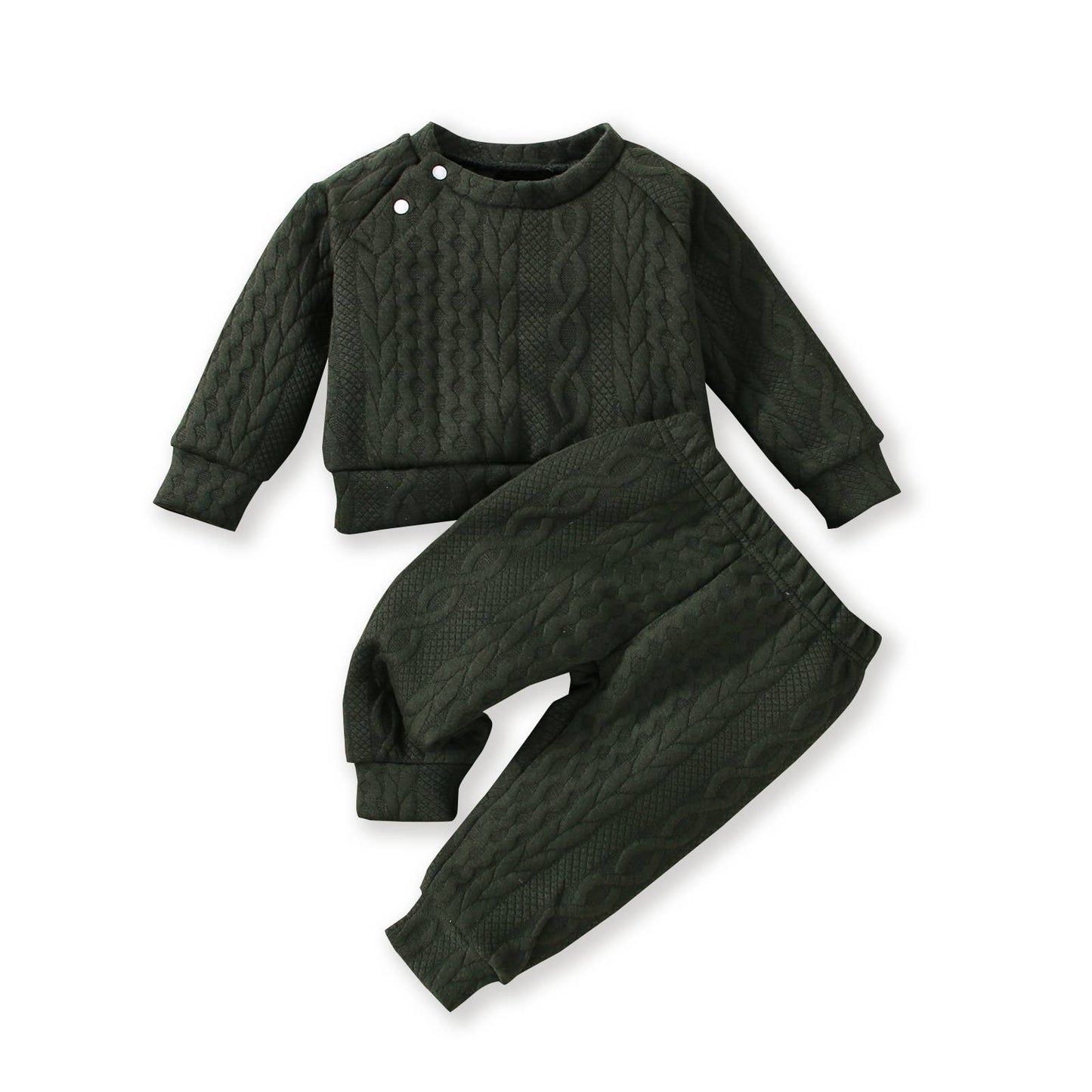 Kam Long-Sleeve Knit Set | Pink