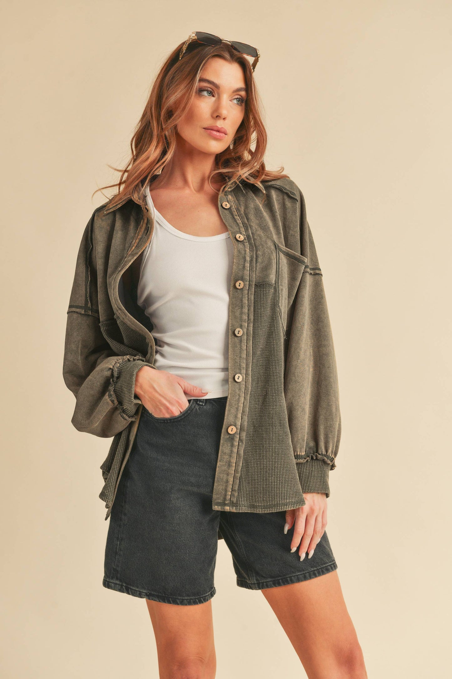 Judie Jacket - Vanilla Charcoal
