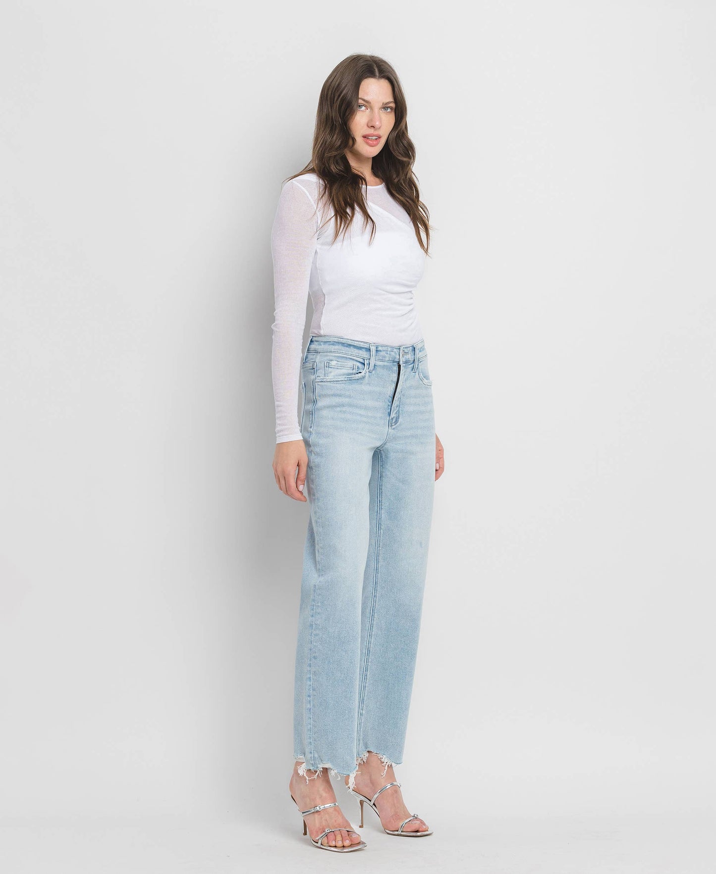 Vervet Meritorious High Rise Slim Wide Jeans