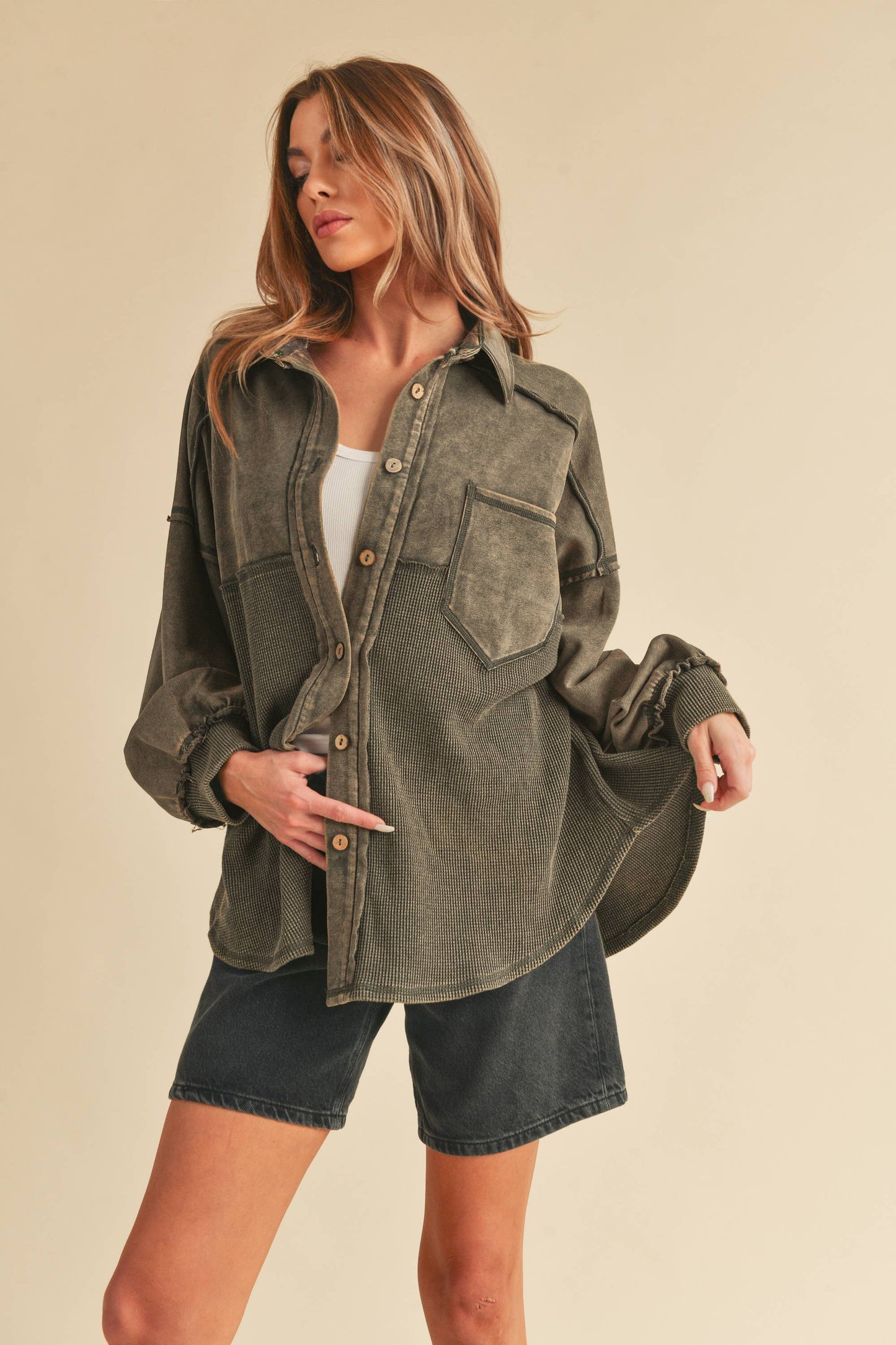 Judie Jacket - Vanilla Charcoal