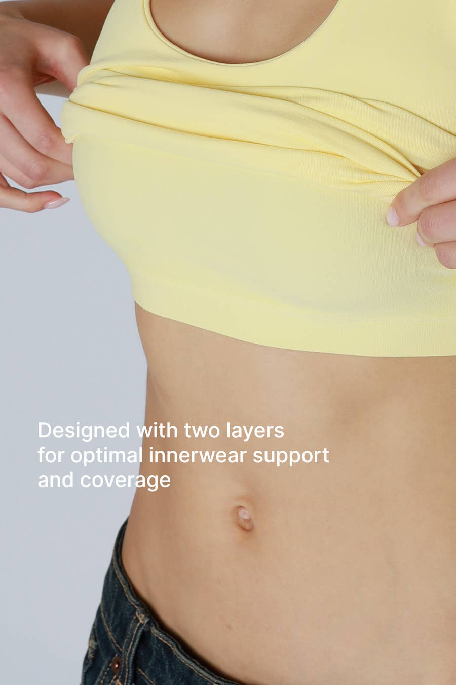 Clean Line Crew Neck Crop Top | Black