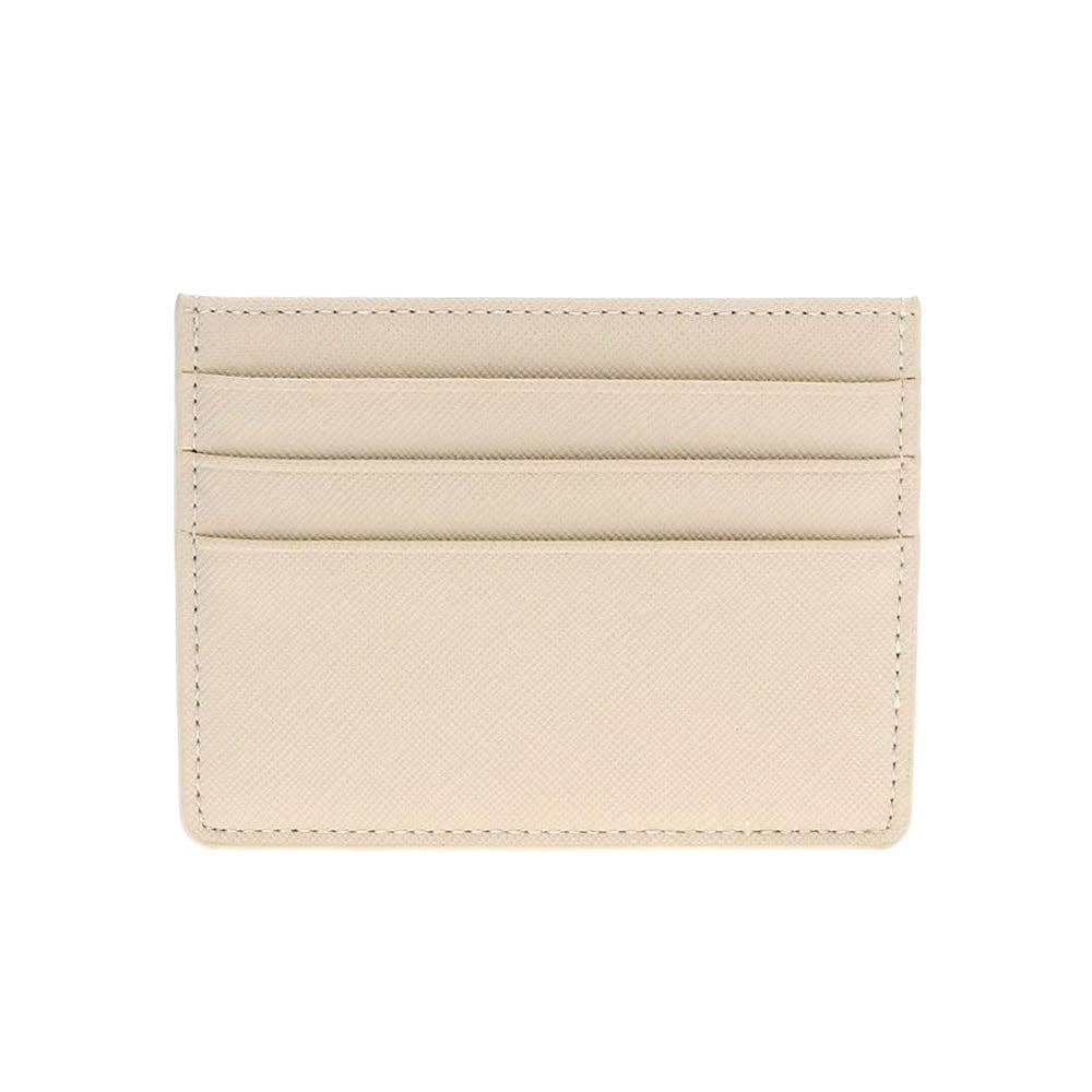 Multi Slotted Cardholder/Wallet | Beige
