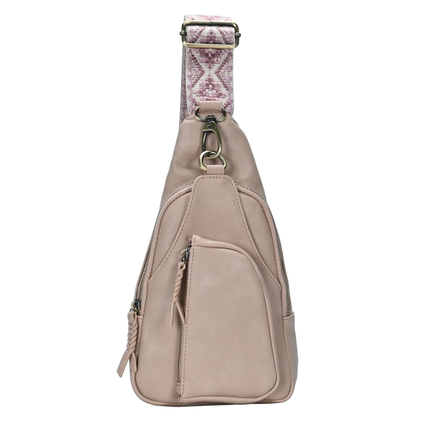 Zoey Boho Sling Bag with Guitar Strap | Green