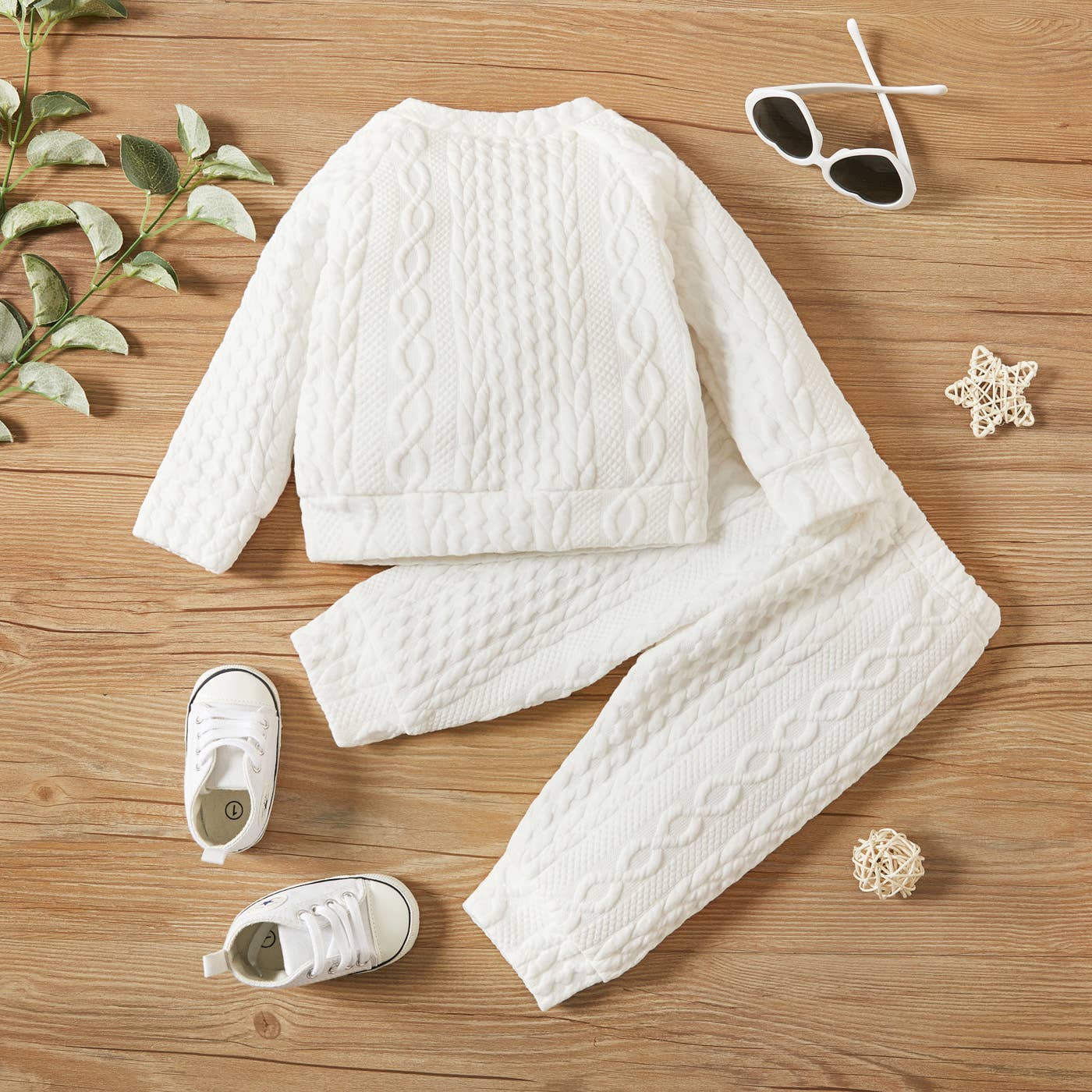 Kam Long-Sleeve Knit Set | Pink