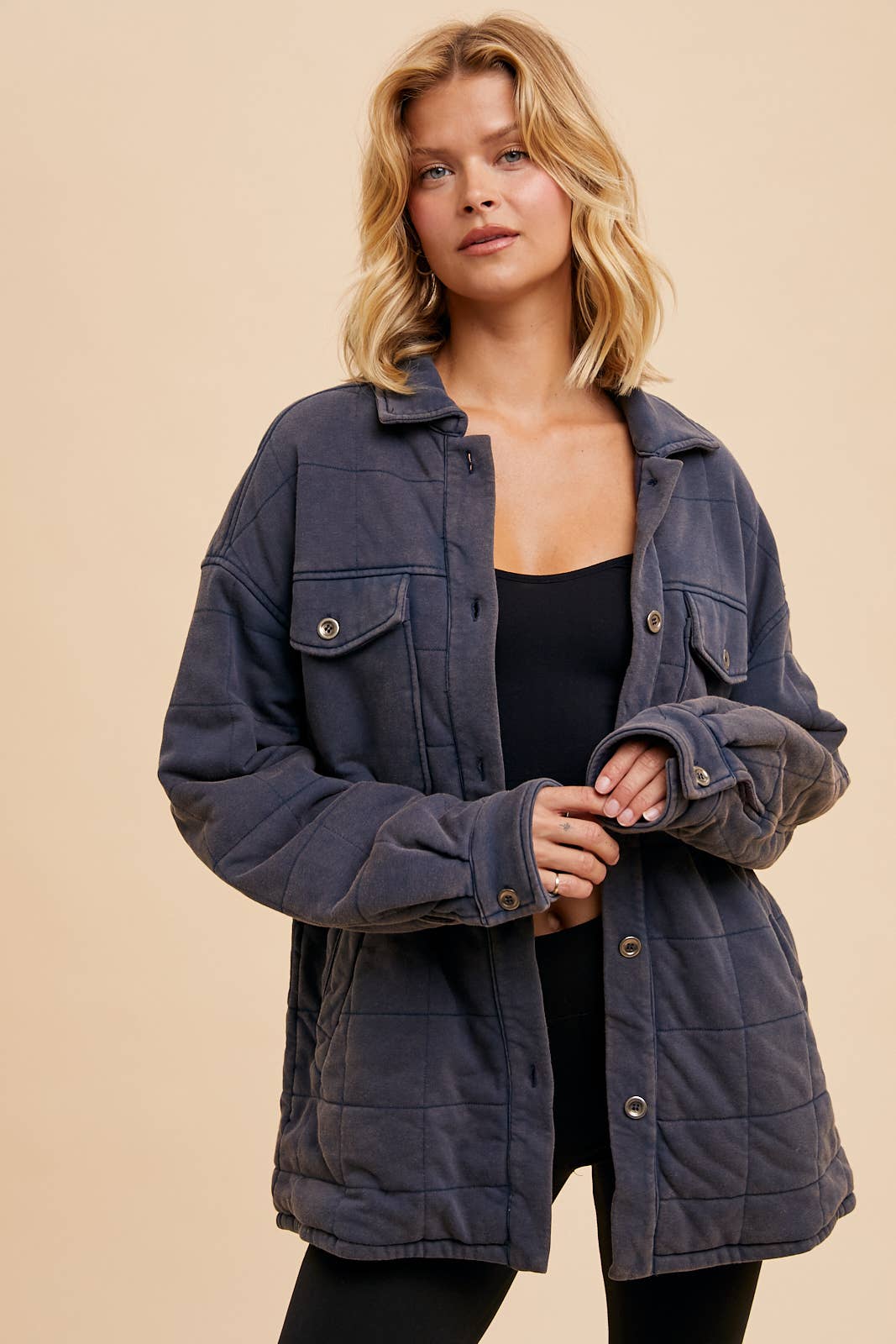 Opal Oversized Thick Quilted Jacket