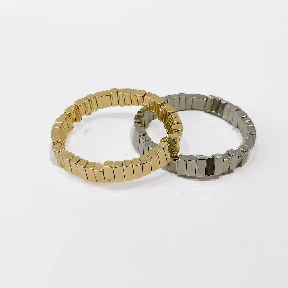 Sophia Stretch Bracelet - Silver