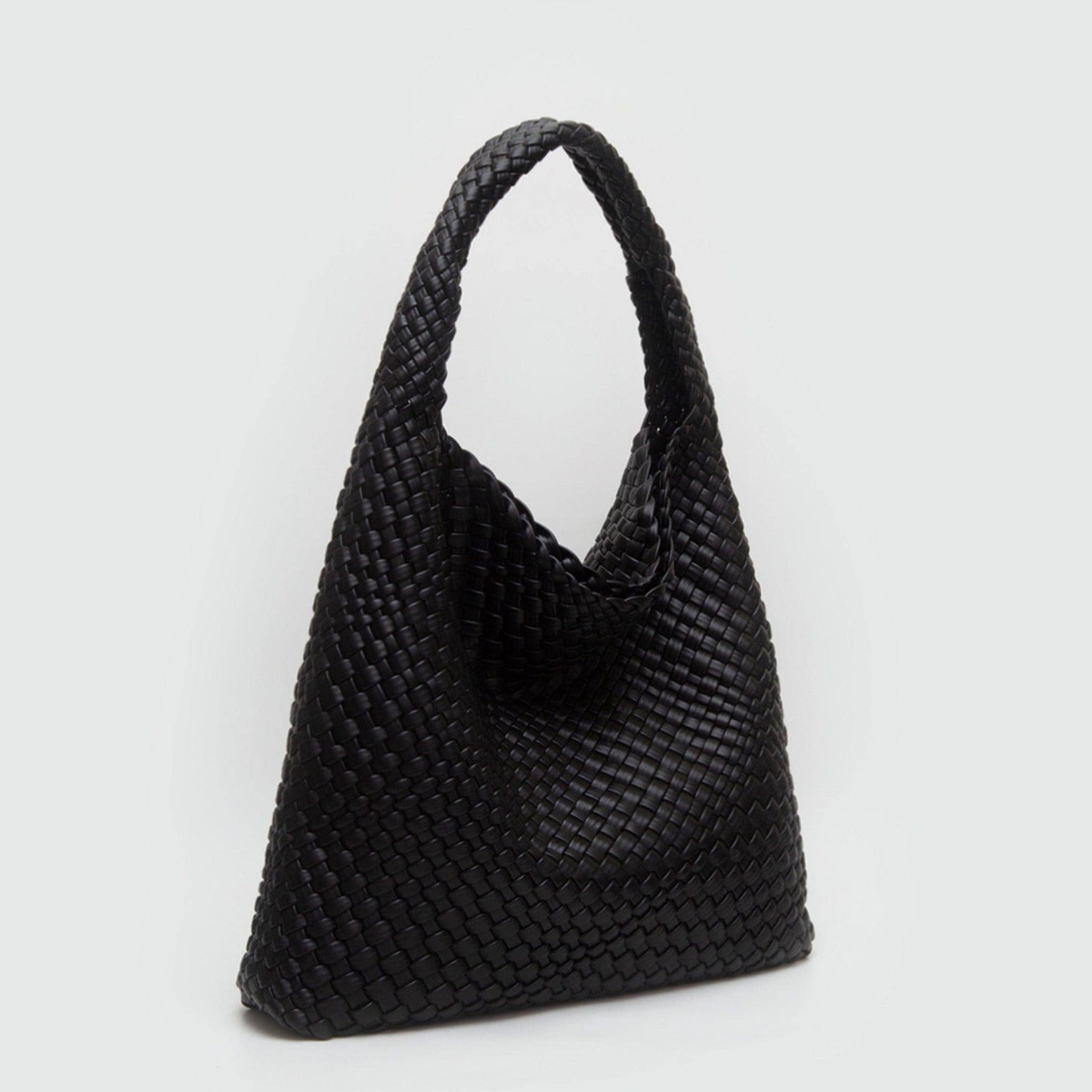 Tiara Woven Hobo Tote Bag With Pouch | Tan