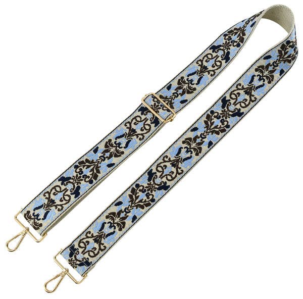 Boho Adjustable Women's Handbag Guitar Strap | Tan + Black