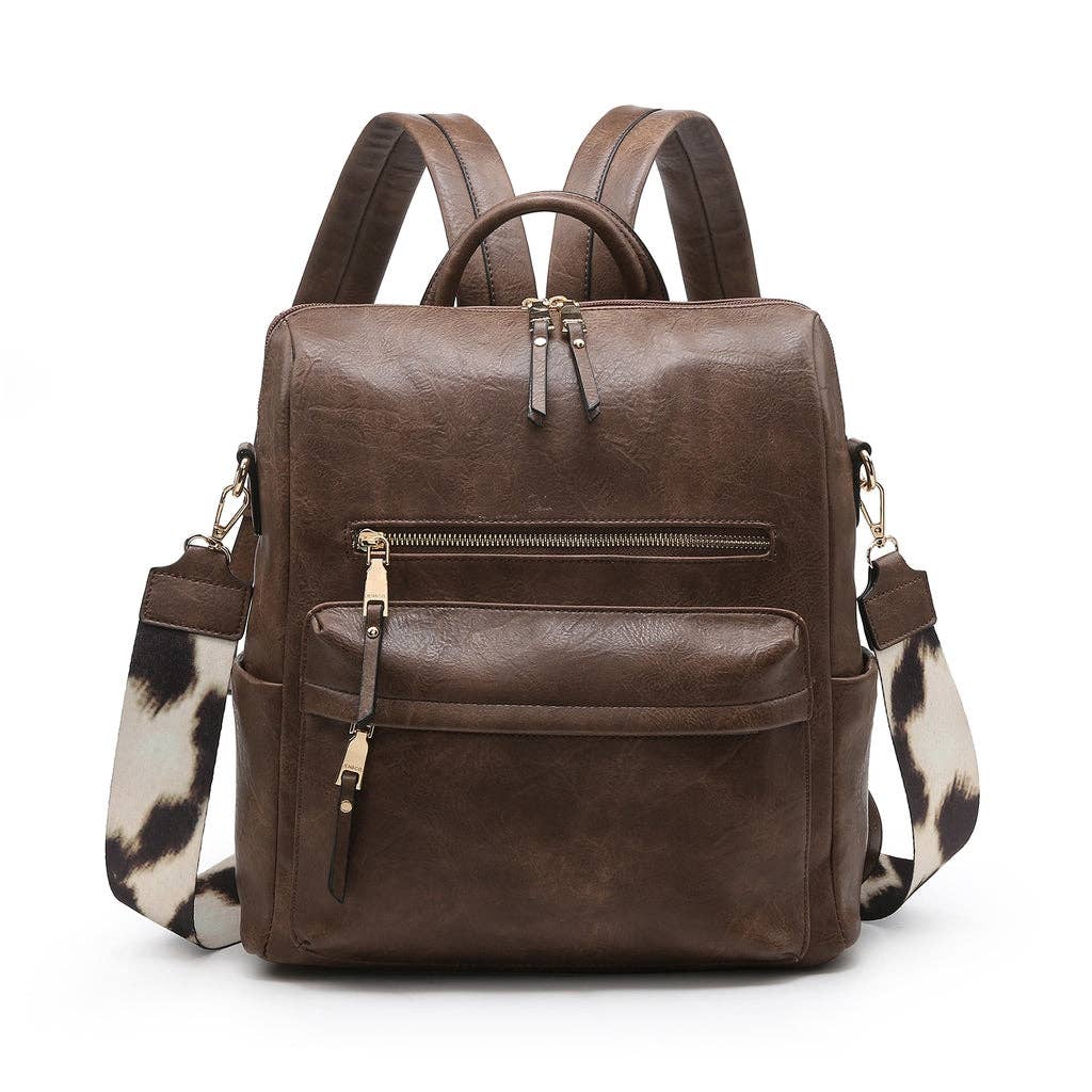 Convertible Backpack w/ Guitar Strap | Rust