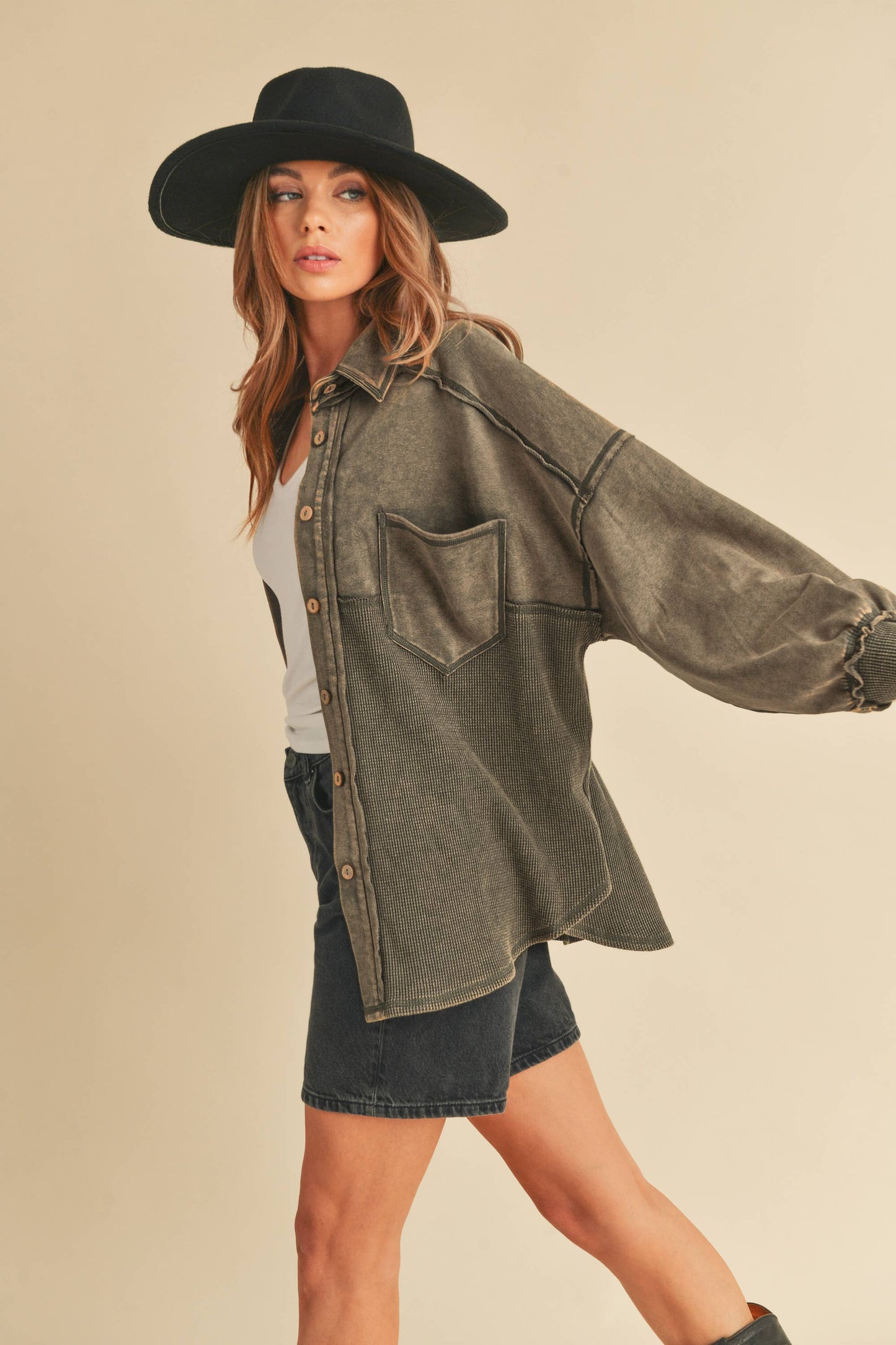 Judie Jacket - Vanilla Charcoal