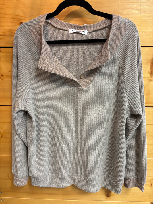 Corded Pullover - Taupe