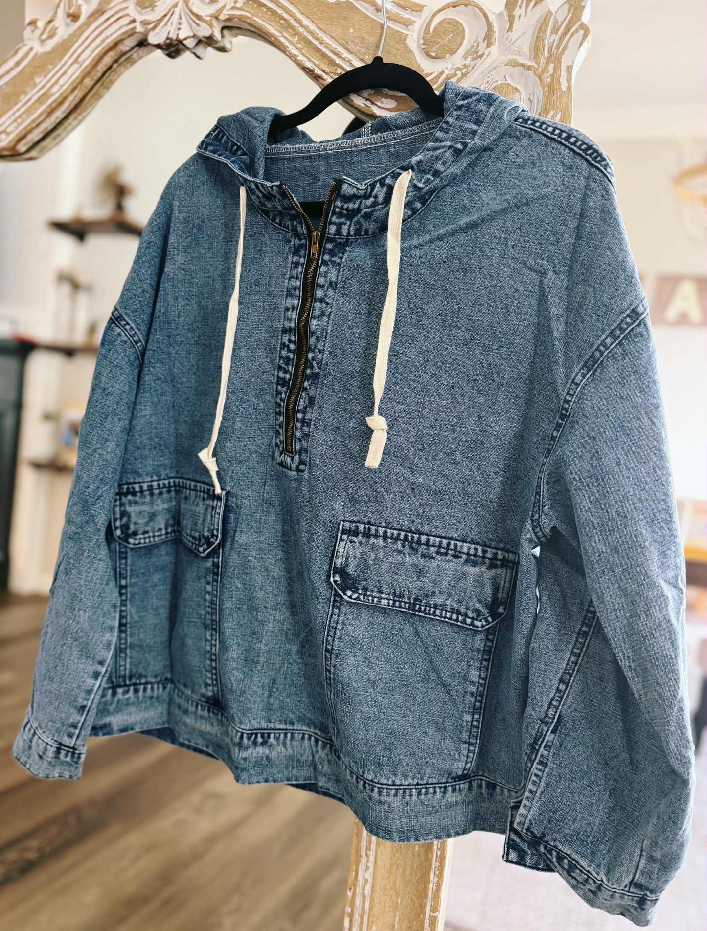 Preorder: Mirei Denim Pullover 10.13.25