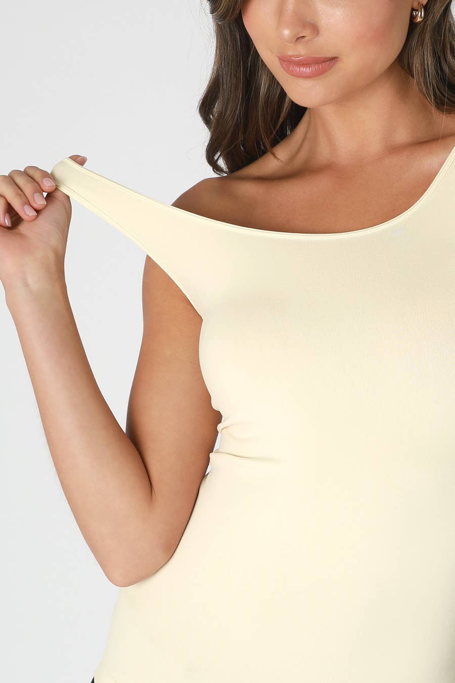 Plain Jersey Tank Top | White