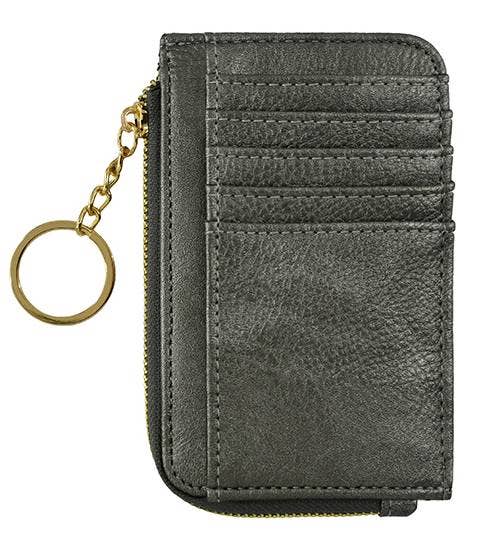 Small But Big Faux Leather Card Holder Wallet | Taupe
