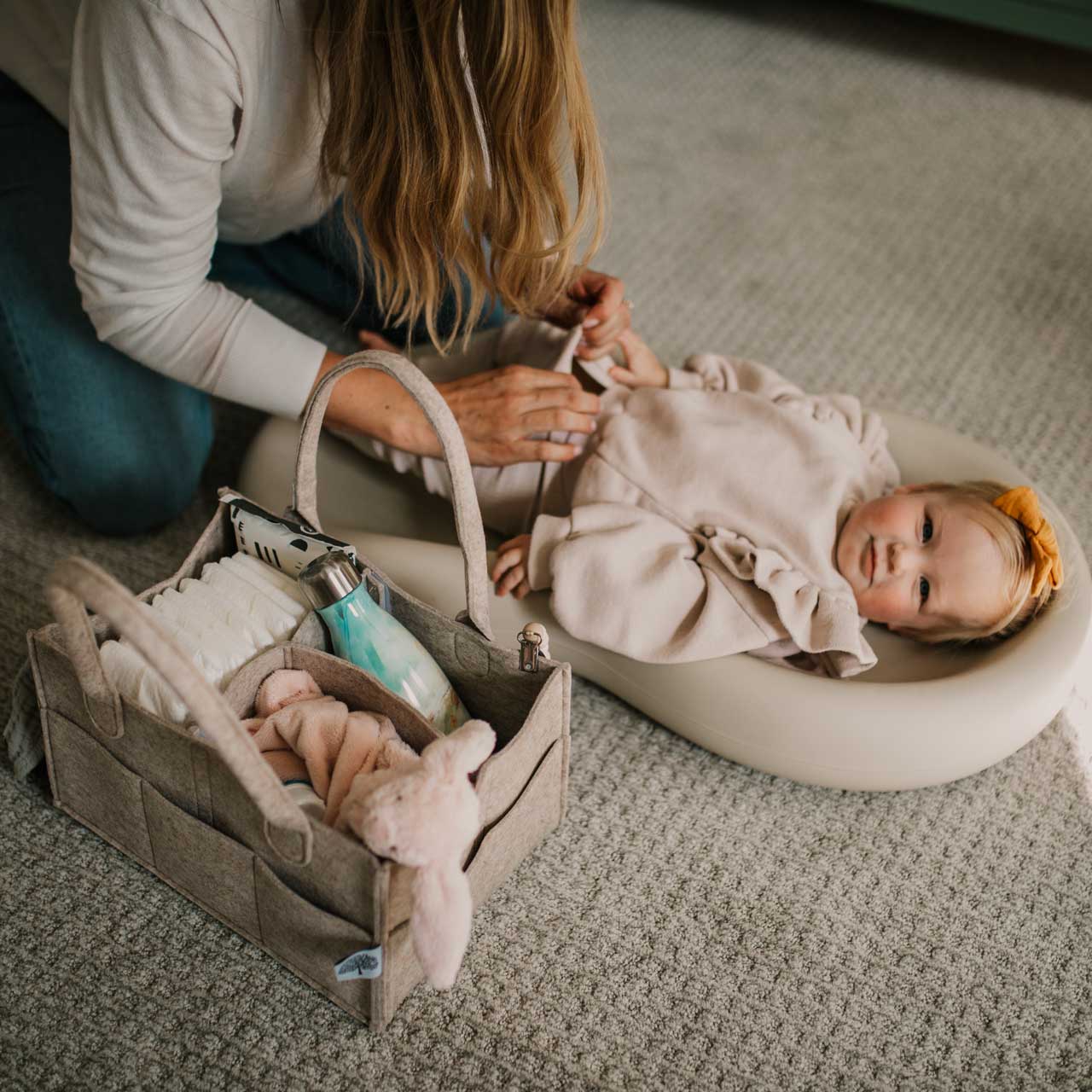 Diaper Caddy | Oatmeal