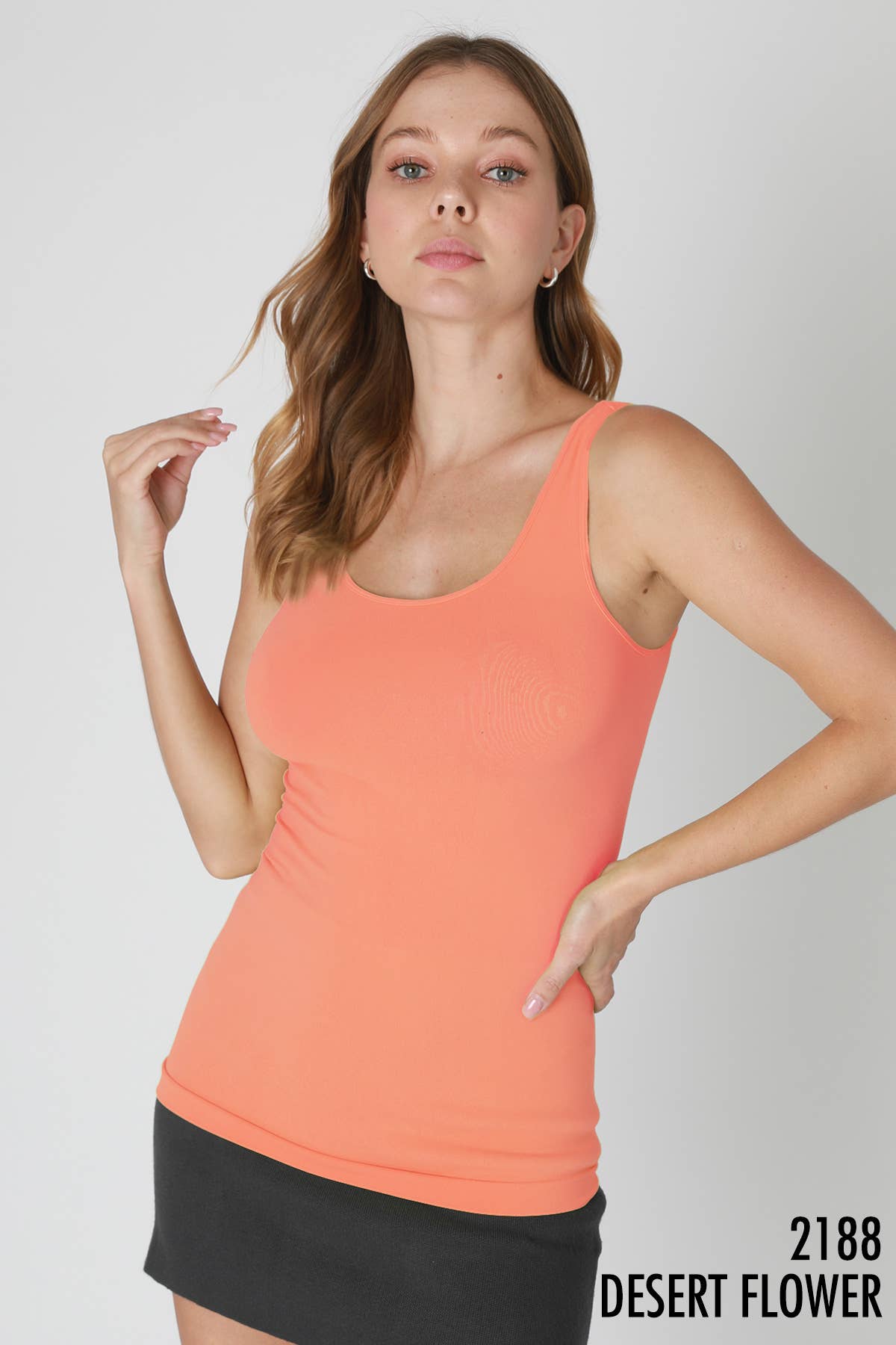 Plain Jersey Tank Top | White