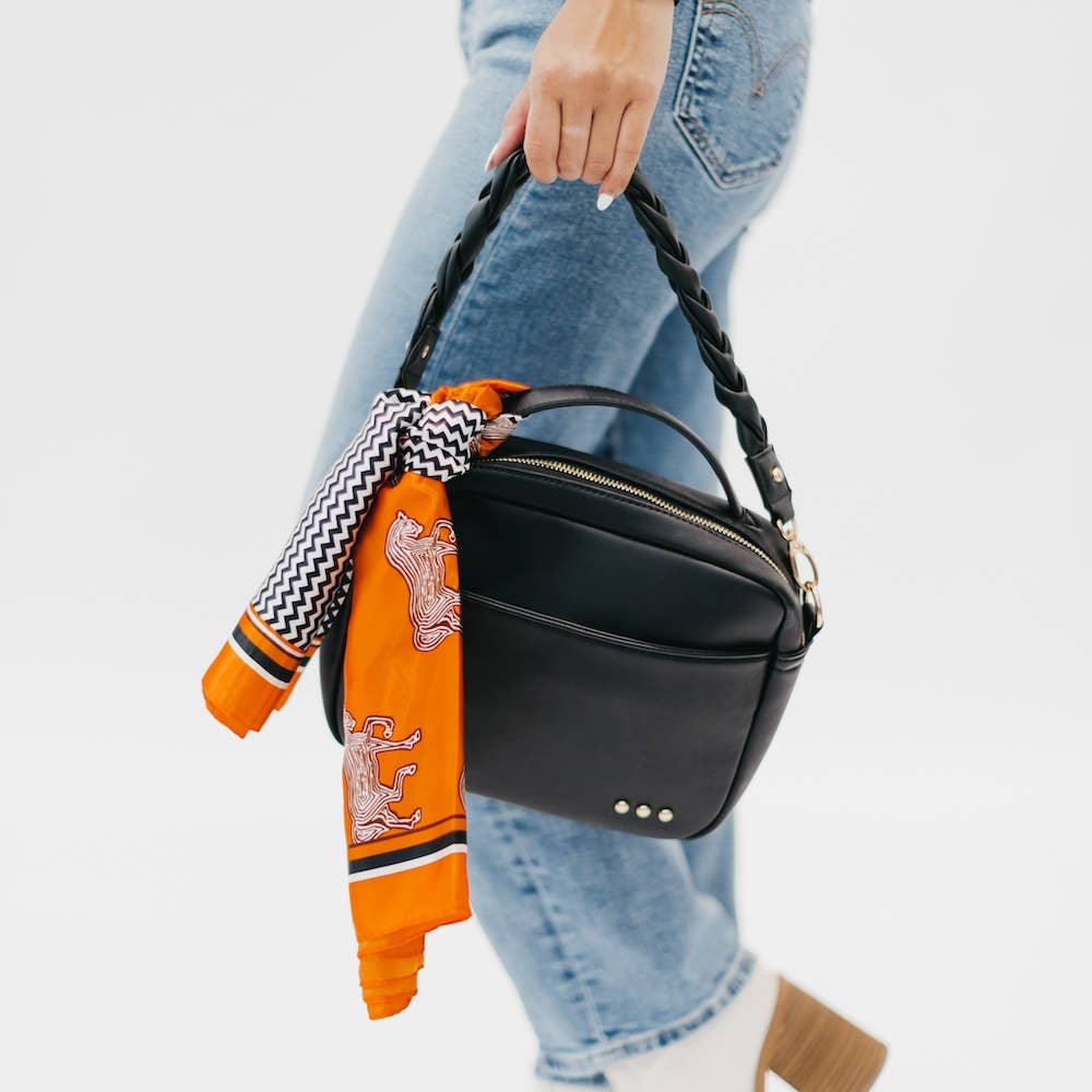Harriet Handle Crossbody and Shoulder Bag: Black