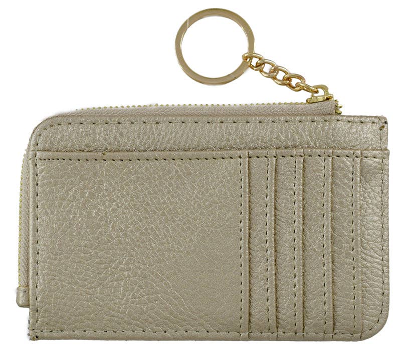 Small But Big Faux Leather Card Holder Wallet | Bronze
