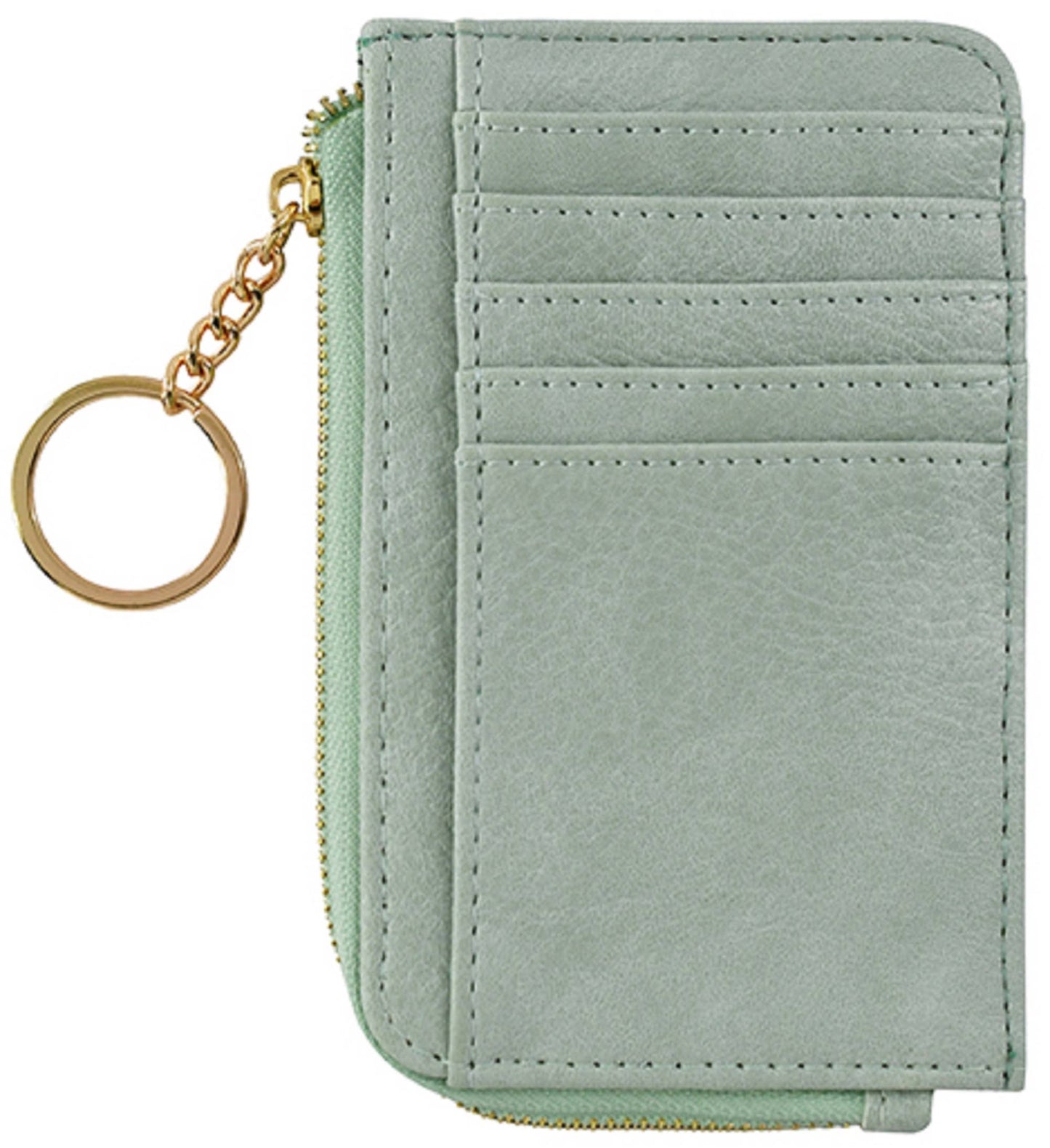 Small But Big Faux Leather Card Holder Wallet | Mauve