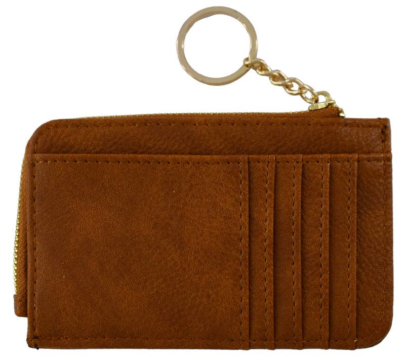 Small But Big Faux Leather Card Holder Wallet | Bronze