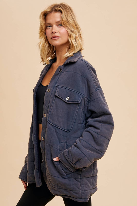 Opal Oversized Thick Quilted Jacket